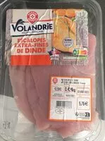 Cantidad de azúcar en Escalopes extra fines de dinde
