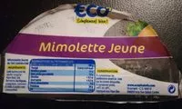चीनी की मात्रा Mimolette Jaune au lait pasteurisé