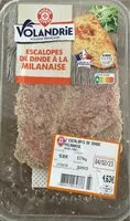 Cantidad de azúcar en Escalopes de dinde à la milanaise