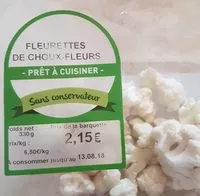 Sokerin määrä sisällä Fleurette de choux fleur