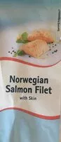 Sokerin määrä sisällä norwegian salmon filet with skin