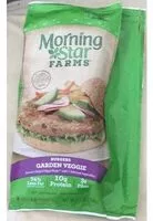 入っている砂糖の量 Garden Veggie Burger