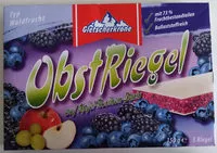 Количество сахара в Obstriegel, Erdbeer Banane