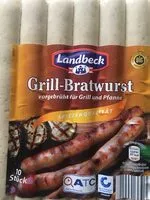 Amount of sugar in Grill Bratwurst