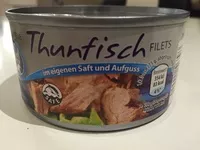 Quantité de sucre dans Thunfisch Filets im eigenen Saft und Aufguss