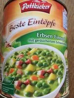 Suhkru kogus sees Erbsen-Eintopf