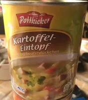 Suhkru kogus sees Kartoffeln Eintopf
