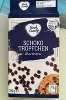 入っている砂糖の量 Schokotröpfchen Zartbitter