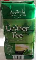 Zucker und Nährstoffe drin Westminster tea