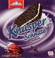 Количество сахара в Knusper Schnitte Kakao