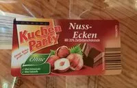 Zuckermenge drin Nuss-Ecken
