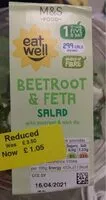 Suhkru kogus sees Beetroot & Feta Salad