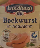 Amount of sugar in Bockwurst im Naturdarm