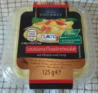 含糖量 Louisiana Flusskrebssalat mit Pfirsich und Curry