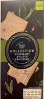 Zuckermenge drin Rosemary & olive crackers