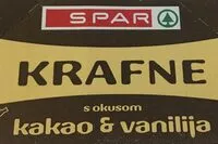 Suhkru kogus sees krafne okus kakao vanilija