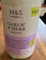 Zuckermenge drin garlic and herb sauce