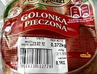 İçindeki şeker miktarı Golonka Pieczona