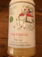 Jumlah gula yang masuk Chaï impérial thé noir
