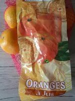 入っている砂糖の量 Oranges à jus