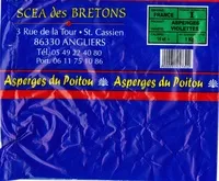 Cantidad de azúcar en Asperges du Poitou variété : violettes calibre : 16 et +