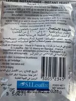 Amount of sugar in Saf Instant Yeast