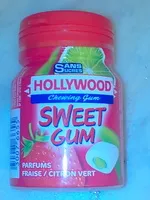 Sugar and nutrients in Hollywood chewing gum