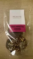Sokerin määrä sisällä Tuiles noisettes caramel