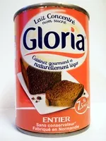 İçindeki şeker miktarı GLORIA Lait concentré non sucré entier boîte 410g