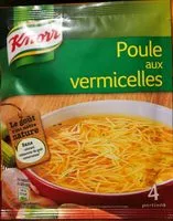 Cantidad de azúcar en Knorr Soupe Déshydratée Poule aux Vermicelles 63g