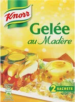 入っている砂糖の量 Knorr Gelée Madère 2 Sachets 52g