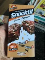 Sucre et nutriments contenus dans Snackfit chocolat cacahuetes barre cereales