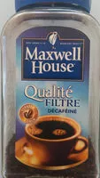 Sucre et nutriments contenus dans Maxwell qualite filtre decafeine