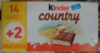 含糖量 Kinder Country - 14+2 barres