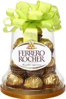 Sokerin määrä sisällä Ferrero Rocher gaufrettes chocolat au lait et fourrées noisettes cloche x16 - 200g