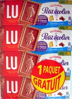含糖量 Véritable Petit écolier Chocolat au lait (lot de 4 x 150 g) LU