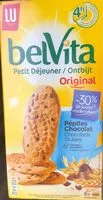 Quantité de sucre dans BelVita Original Petit Déjeuner pépites de chocolat