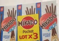 Количество сахара в Mikado chocolat au lait