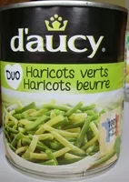 Melanges de haricots verts et beurre