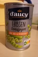 Suhkru kogus sees Erbsen klein