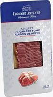 İçindeki şeker miktarı Magret De Canard Fumé Prétranché En Skin-pack