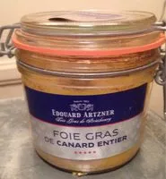 Quantité de sucre dans Foie gras de canard entier