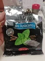 चीनी की मात्रा Caramelos de regaliz sabor mentol sin azúcares