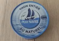 入っている砂糖の量 Thon entier au naturel-Petit Navire