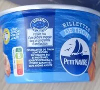 入っている砂糖の量 Rilette de thon