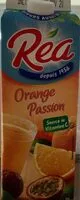 Quantité de sucre dans Réa Orange passion