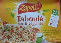 Jumlah gula yang masuk Taboulé aux 5 légumes