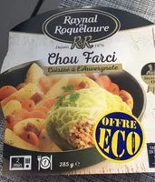 Sokerin määrä sisällä Chou farci