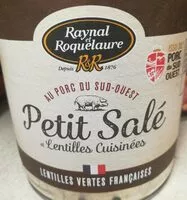 चीनी की मात्रा Petit Salé et Lentilles Cuisinées