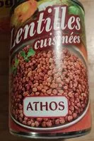 Quantité de sucre dans Lentilles cuisinees